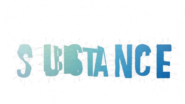 Substance Abuser Text Merging Tessellation Looping Meshes Text Morph