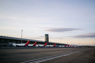 Airplanes at the airport