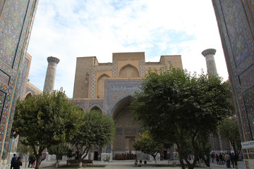 Obraz premium Uzbekistan. Samarkand. Ulugbek Madrasah 