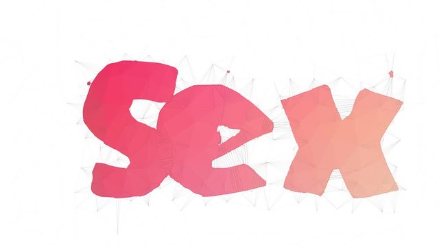 Sex Object Text Warping Tessellating Looping Triangles Text Morph