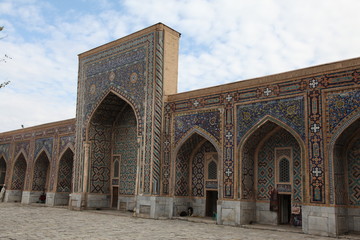 Fototapeta na wymiar Uzbekistan. Samarkand. Tilla-Kari madrasa 