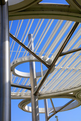 Naklejka premium Annular steel structure