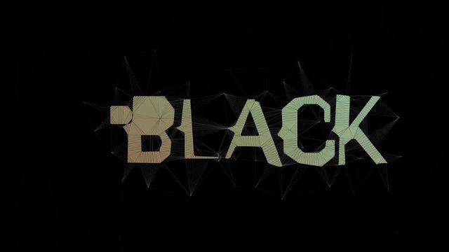 Black Sheep Text Transforming Tessellated Looping Grid Text Morph