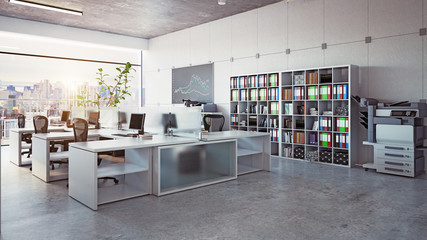 modern office interior,