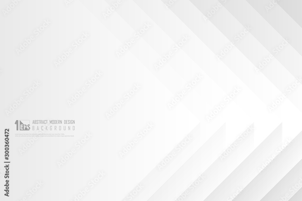 Poster abstract white square pattern design paper cut background. illustration vector eps10