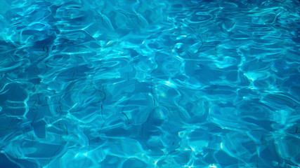Ripples water on swimming pool
