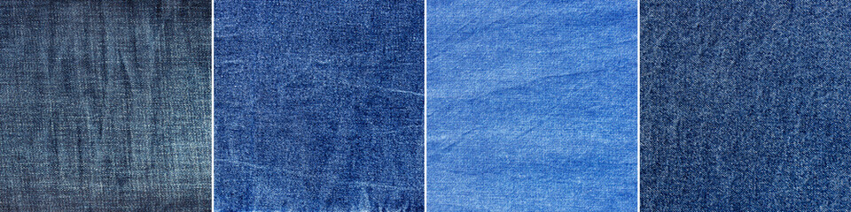 4 blue denim jeans texture