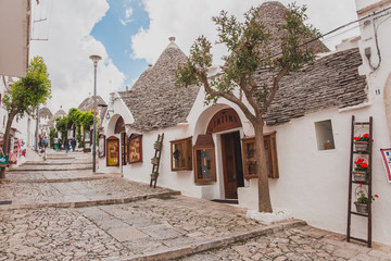 Houses from Alberobello, in Puglia, Italy