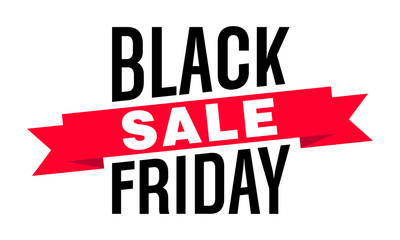 Black friday sale vector illustration.