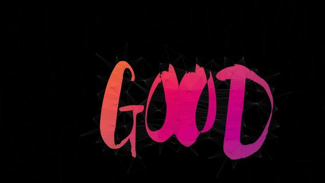 Good Faith Text Changing Tessellation Looping Polygons Text Morph