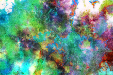 Obraz na płótnie Canvas tie dye pattern hand dyed on cotton fabric abstract texture background.