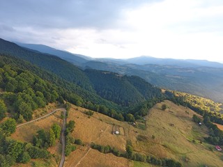 Fototapeta na wymiar Amazingly beautiful Romania. Drone footage.