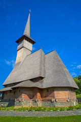 Fototapeta na wymiar Wooden church at Barsana Monastery