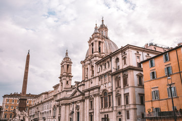 Fototapeta na wymiar Piazza Navona in Rome Italy