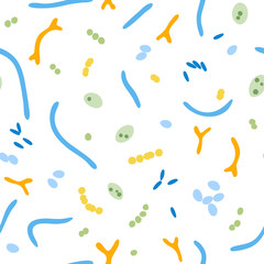 Vector isolated illustration of probiotics 