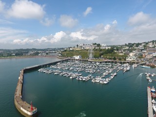 Fototapeta premium Beautiful views of Cornwall. Drone footage. England.