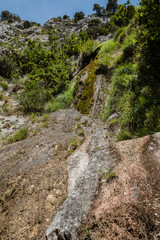 paisaje en Ruta del Cares entre Asturias y León