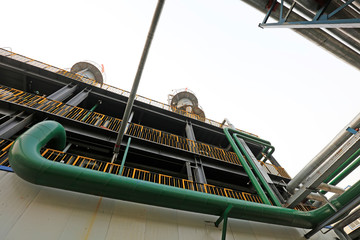 Chemical rectification equipment pipeline