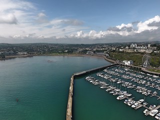 Fototapeta premium Beautiful views of Cornwall. Drone footage. England.