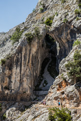 paisaje en Ruta del Cares entre Asturias y León