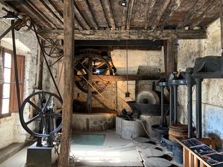 interior of an old olive oil factory