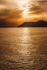 Fototapeta premium sunset at the sea