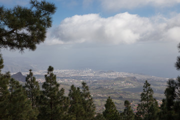 paisaje desde el Teide en Tenerife