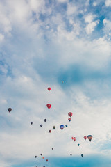 colorful balloons in the sky