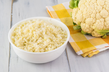Cauliflower fried rice.