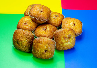 cookies on a colored background