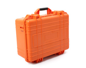 Waterproof Safety Case. Isolated with handmade clipping path.