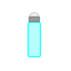 roll on deodorant canister simple icon vector