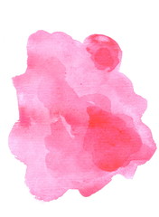 Watercolor hand painted blob texture splotch