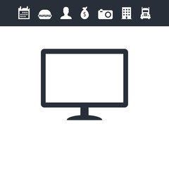 Monitor icon for web and mobile