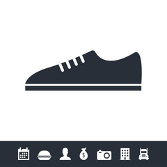 Shoes icon illustration isolated vector sign symbol