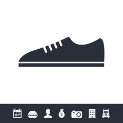 Shoes icon illustration isolated vector sign symbol
