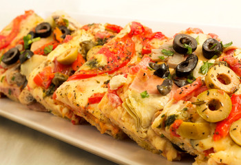 Pizza con Champiñones