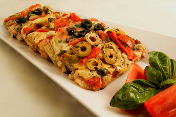 Pizza con Chapiñones