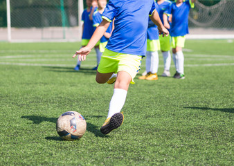 Young soccer players
