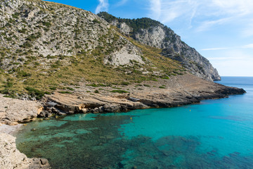 Fototapeta na wymiar Cala Figuera Bay on the island of Mallorca