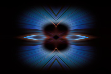 radial color pattern, closeup of photo