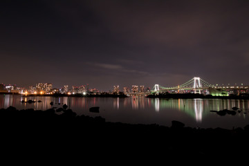 Fototapeta premium Enjoy idyllic landscape in Odaiba, Japan