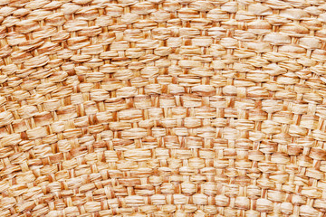 Straw hat closeup pattern texture.