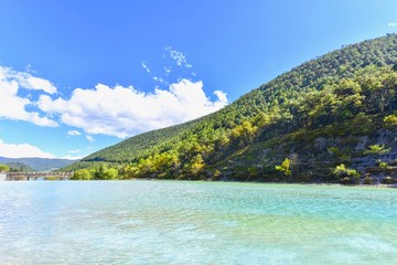 White Water River in Blue Moon Valley in Yunnan Province