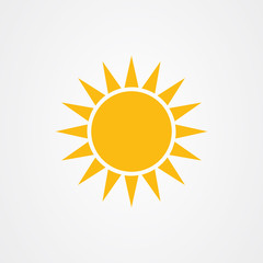 Sun icon logo vector design