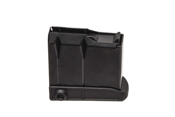 Assault rifle magazine isolated on white