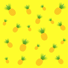 Pineapple pattern for textile fabric or wallpaper background