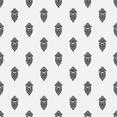 Seamless monochrome little floral background.