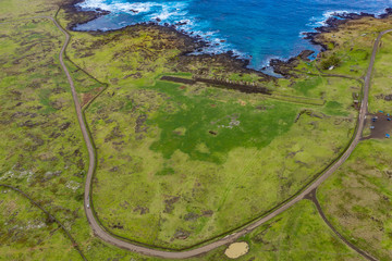 easter island rapa nui moai chile