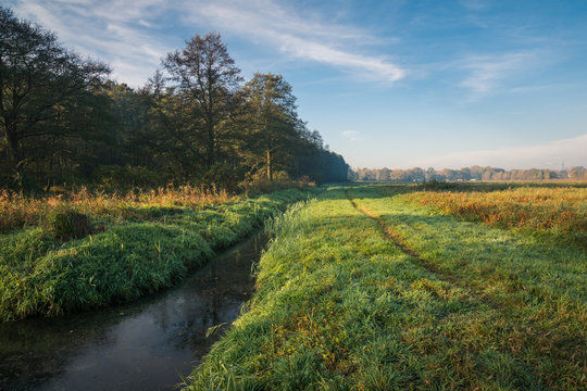 Mala river in Konstancin-Jeziorna, Mazowieckie, Poland